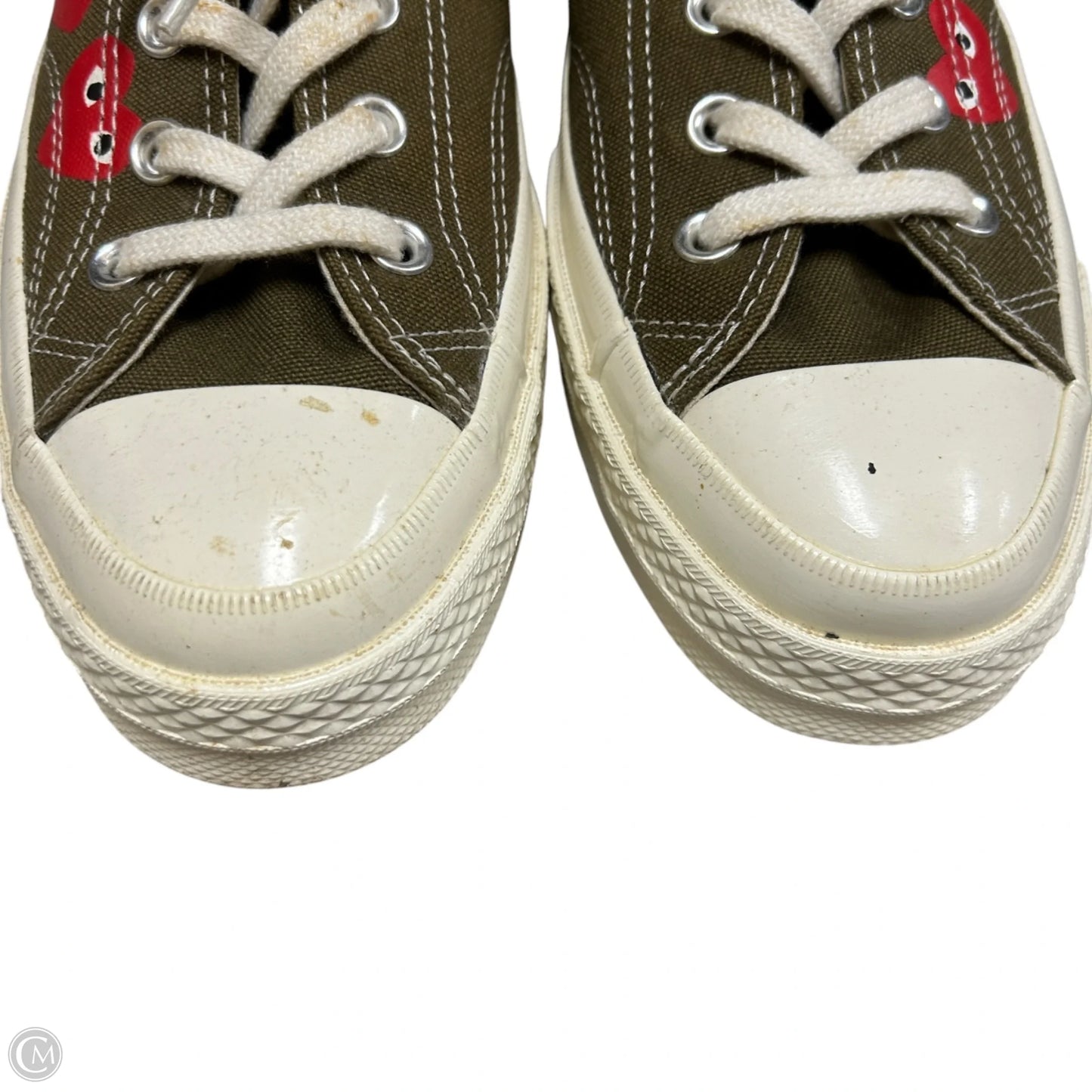 Shoes Sneakers By Converse In Cream & Green, Size: 10