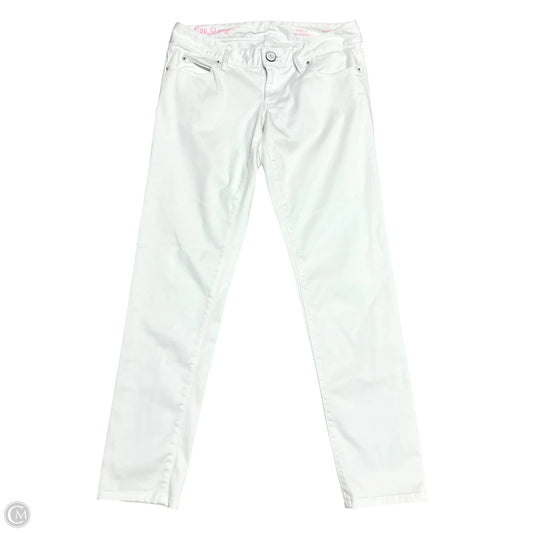 Jeans Designer By Lilly Pulitzer In White Denim, Size: 2