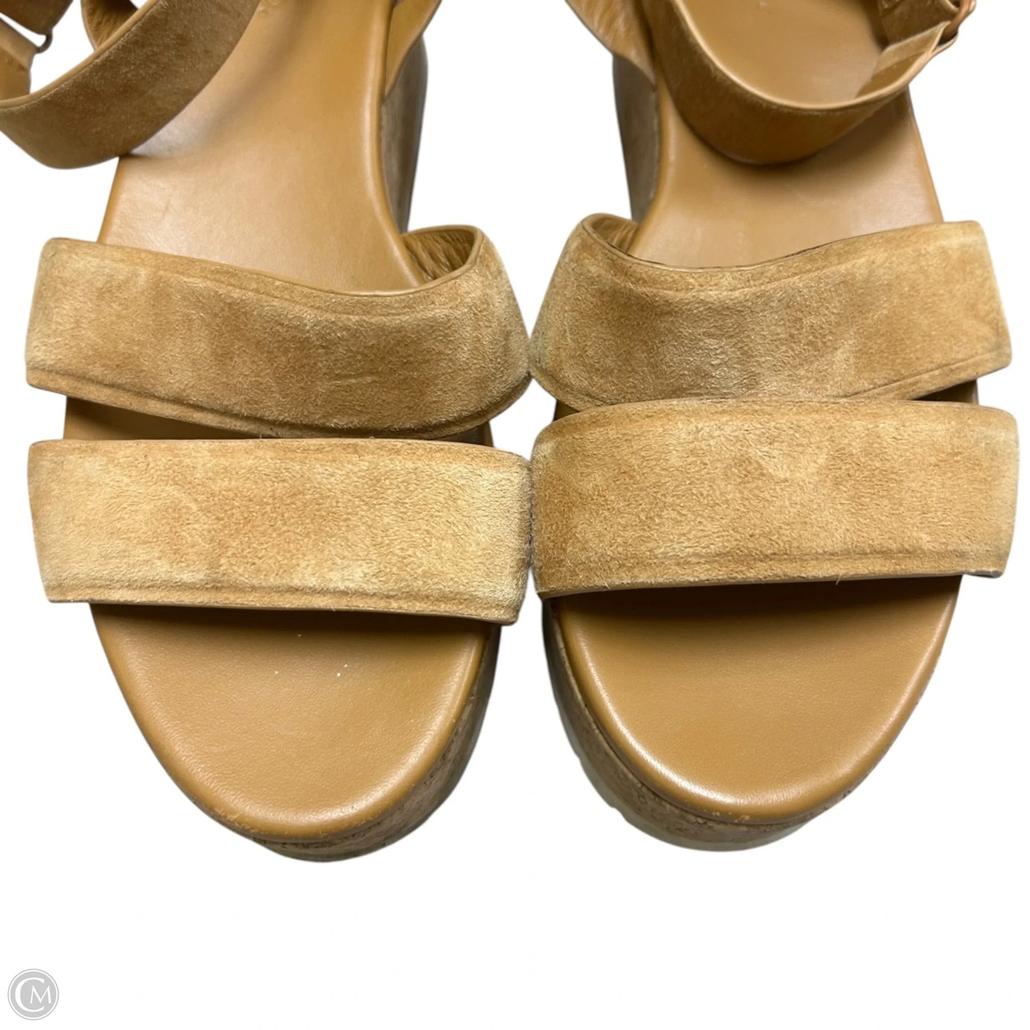 Sandals Heels Platform By Vince In Tan, Size: 8