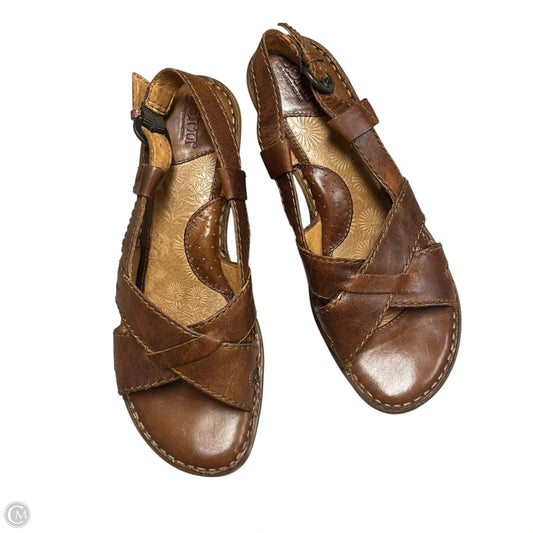 Sandals Heels Block By Born In Brown, Size: 8