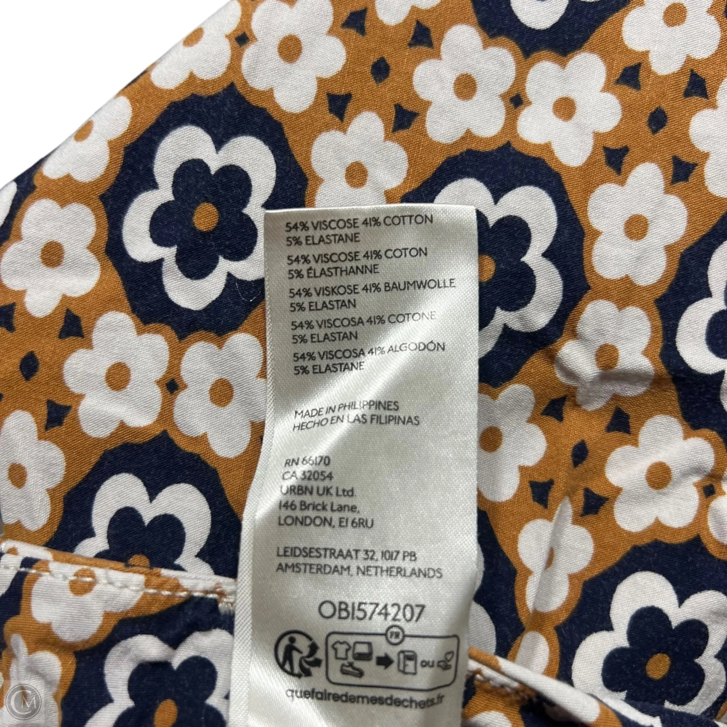 Pants Dress By Maeve In Blue & Tan, Size: 12