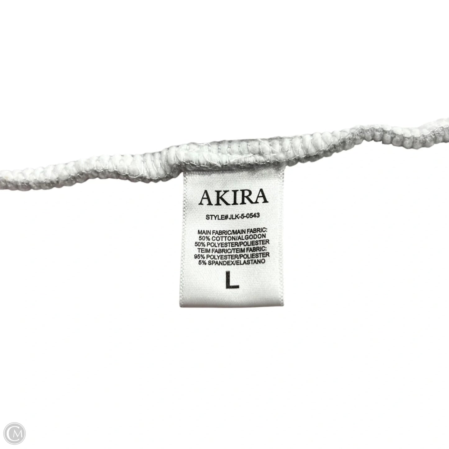 Sweatshirt Hoodie By Akira In Grey & Pink, Size: L