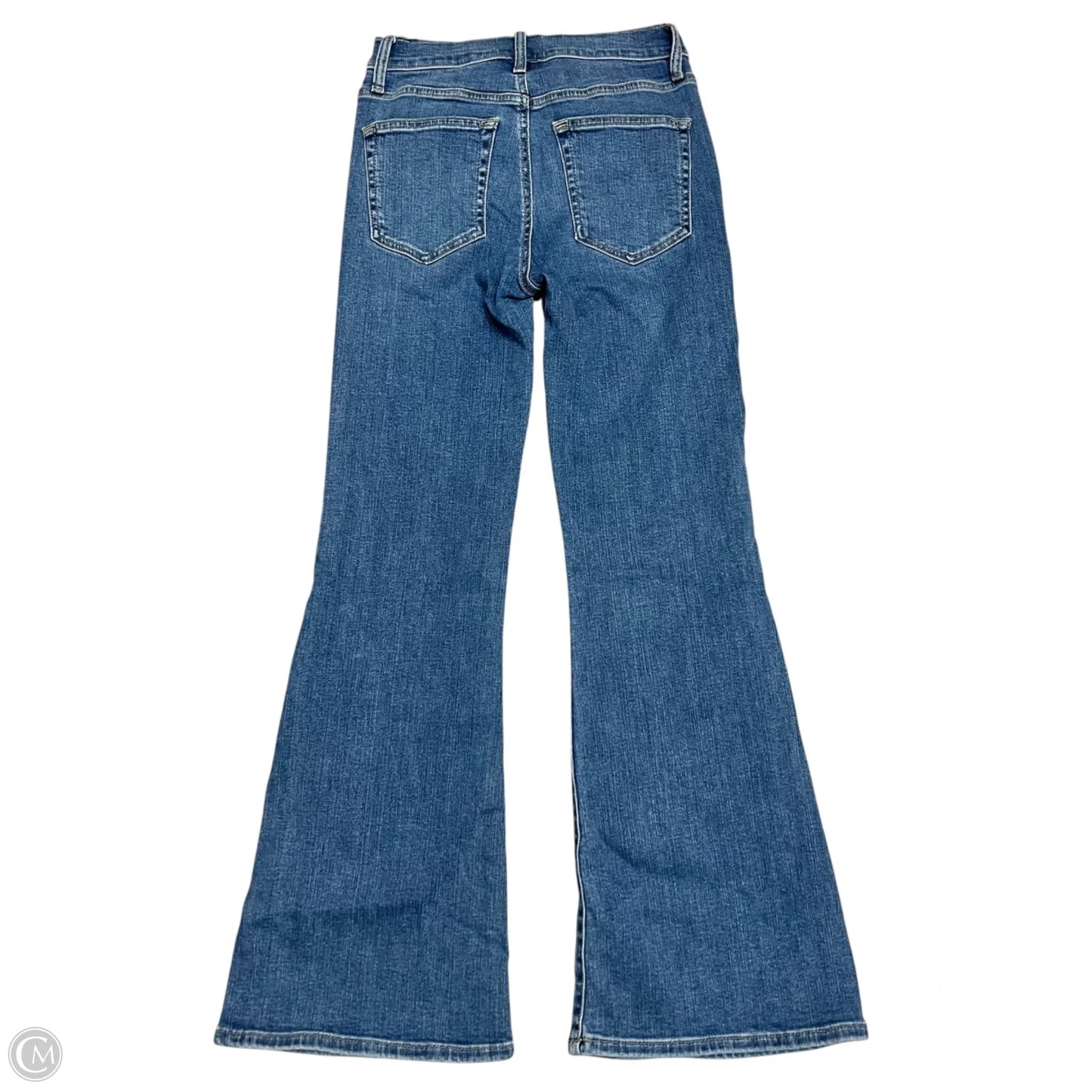 Jeans Flared By Frame In Blue Denim, Size: 2