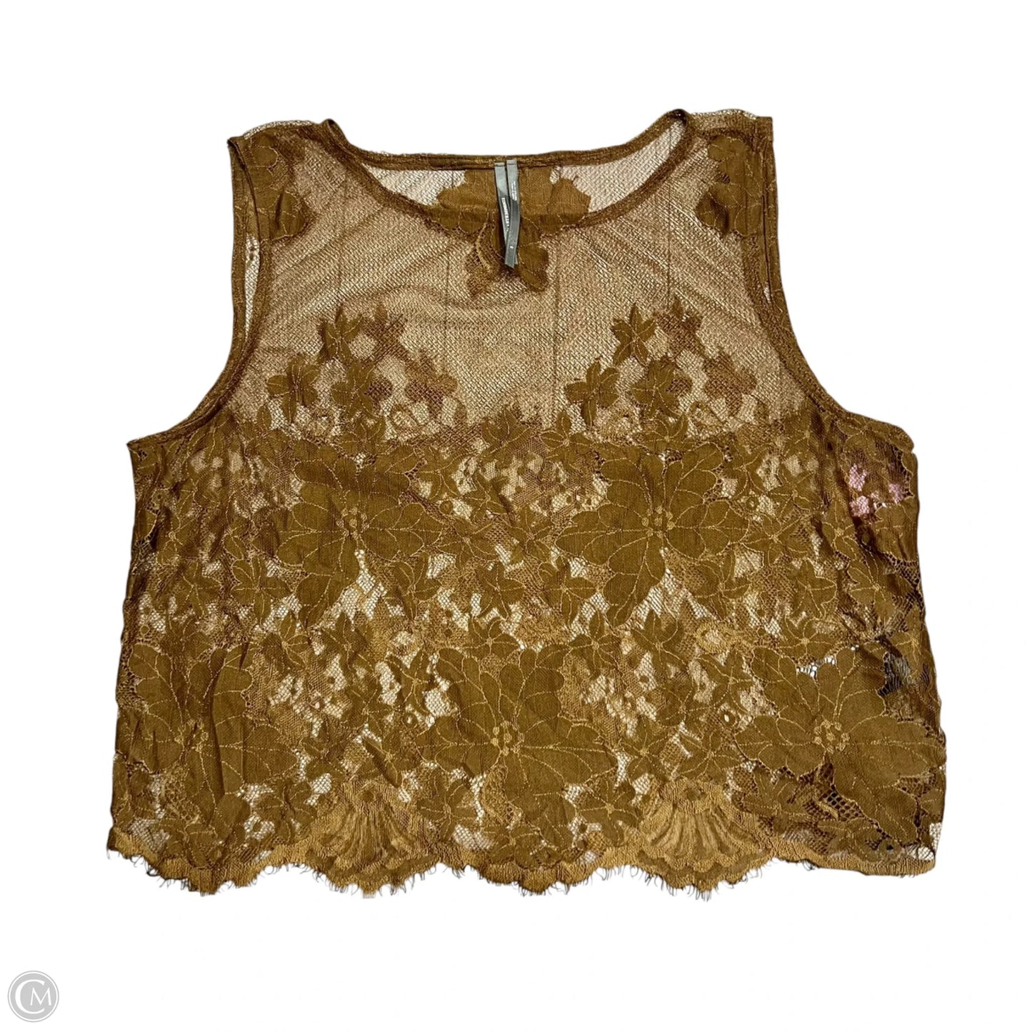 Top Sleeveless By Anthropologie In Brown, Size: S