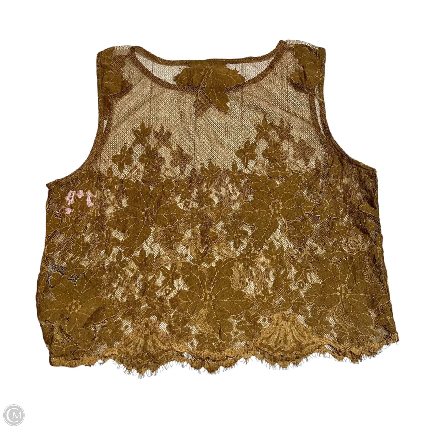 Top Sleeveless By Anthropologie In Brown, Size: S
