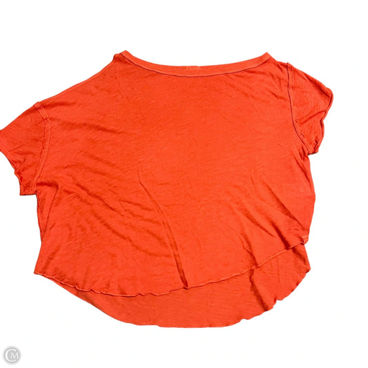 Top Short Sleeve By We The Free In Orange, Size: Xs