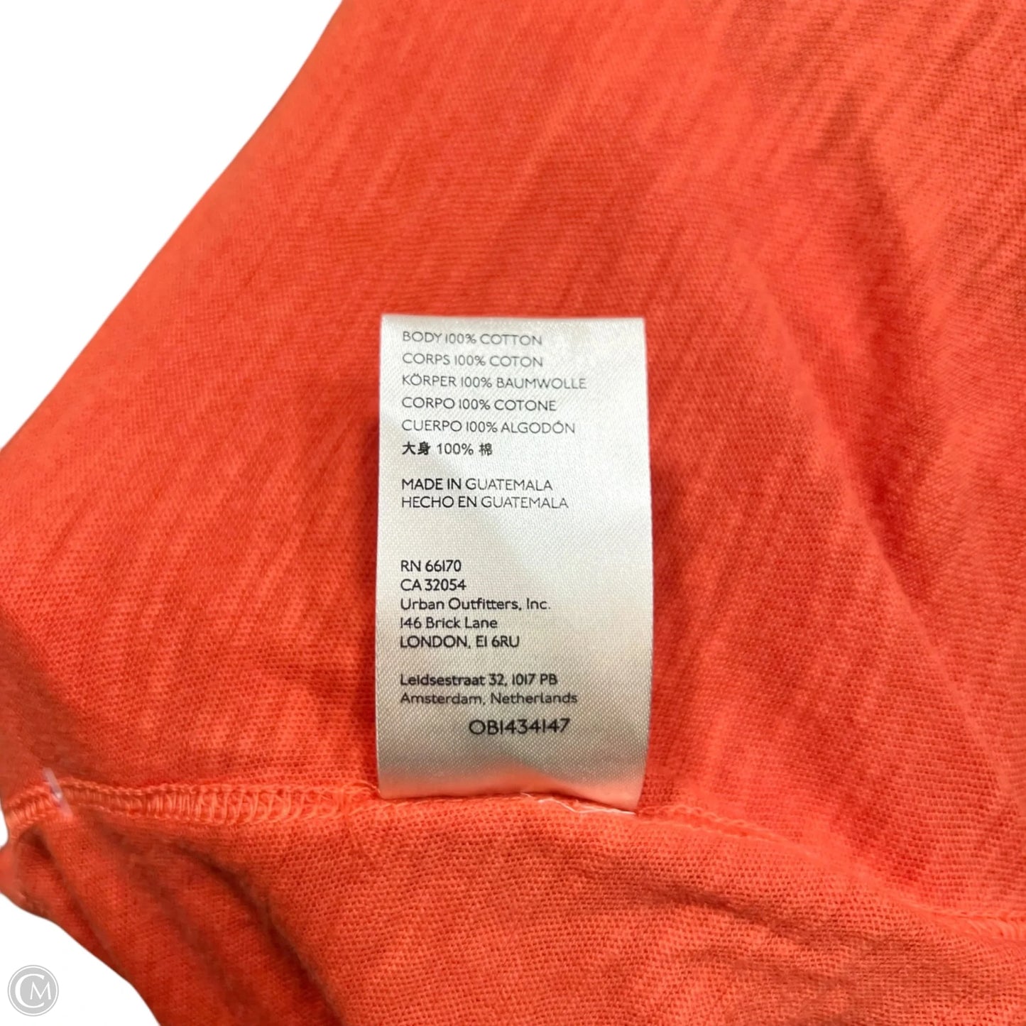 Top Short Sleeve By We The Free In Orange, Size: Xs