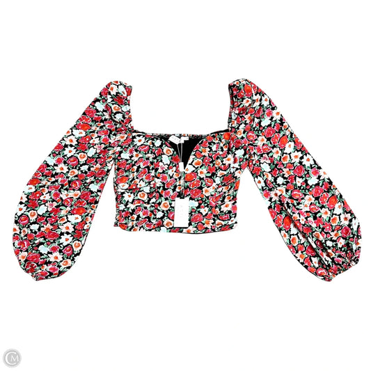 Top Long Sleeve By Astr The Label In Floral Print, Size: S