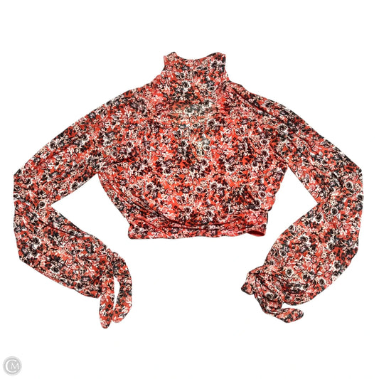 Top Long Sleeve By Free People In Orange, Size: Xs