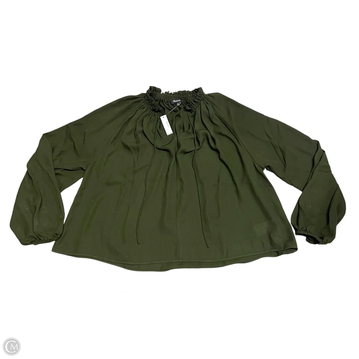 Top Long Sleeve By Madewell In Green, Size: Xs