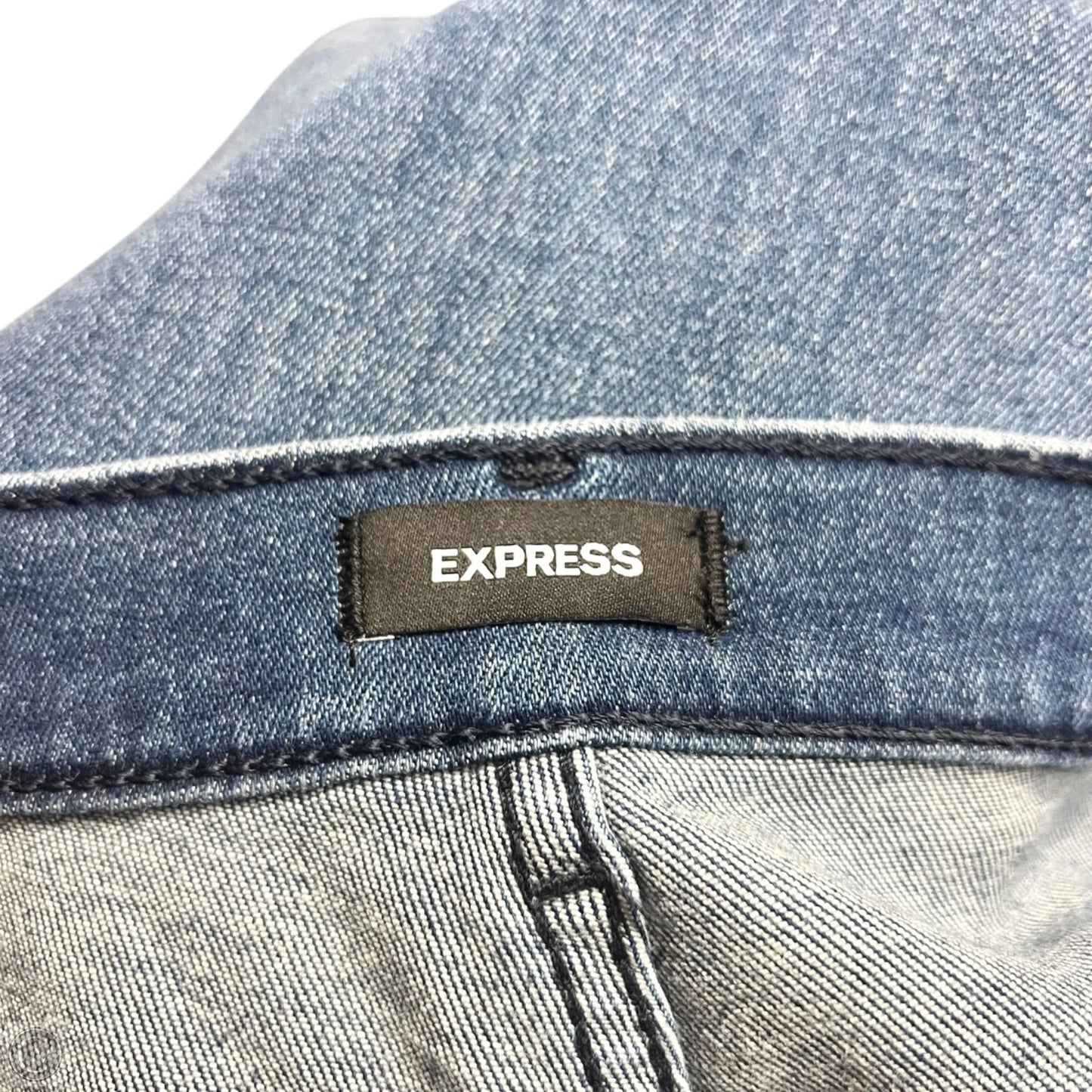 Jeans Flared By Express In Blue Denim, Size: 8