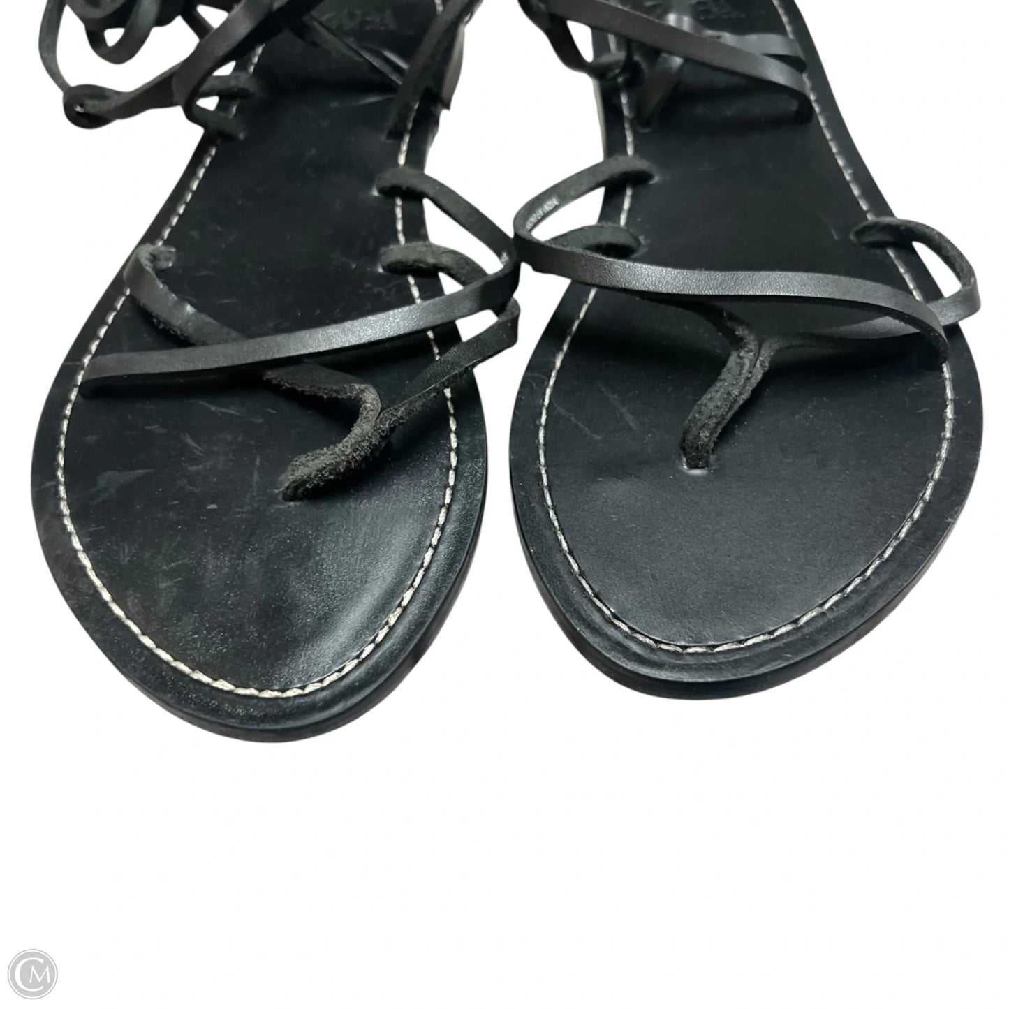 Sandals Flats By Zara In Black, Size: 8.5