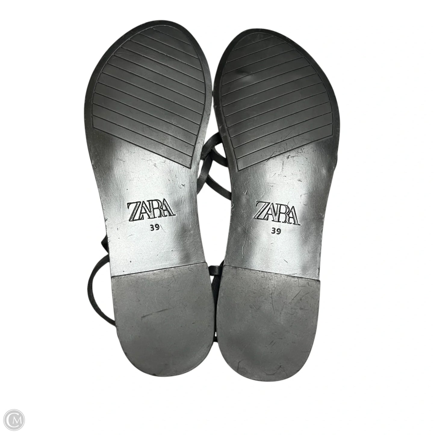 Sandals Flats By Zara In Black, Size: 8.5
