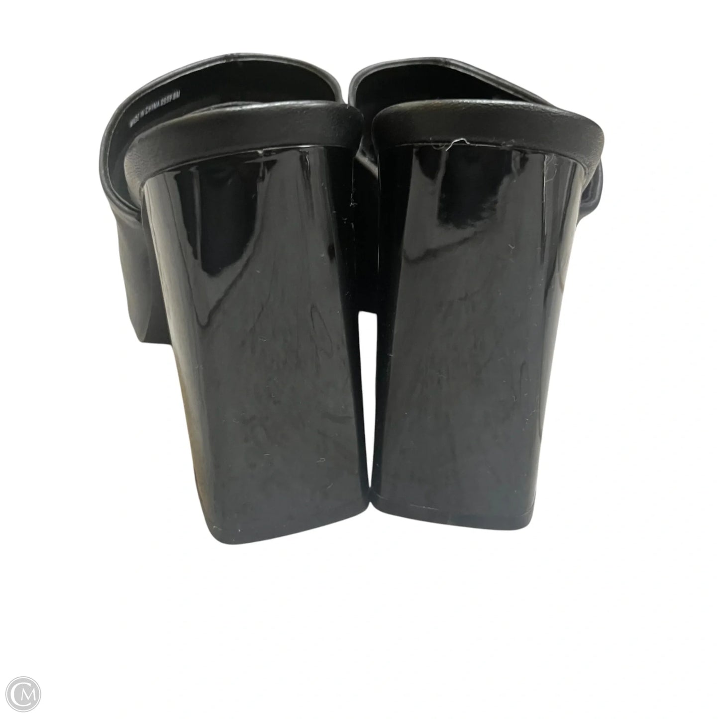 Sandals Heels Block By Steve Madden In Black, Size: 8