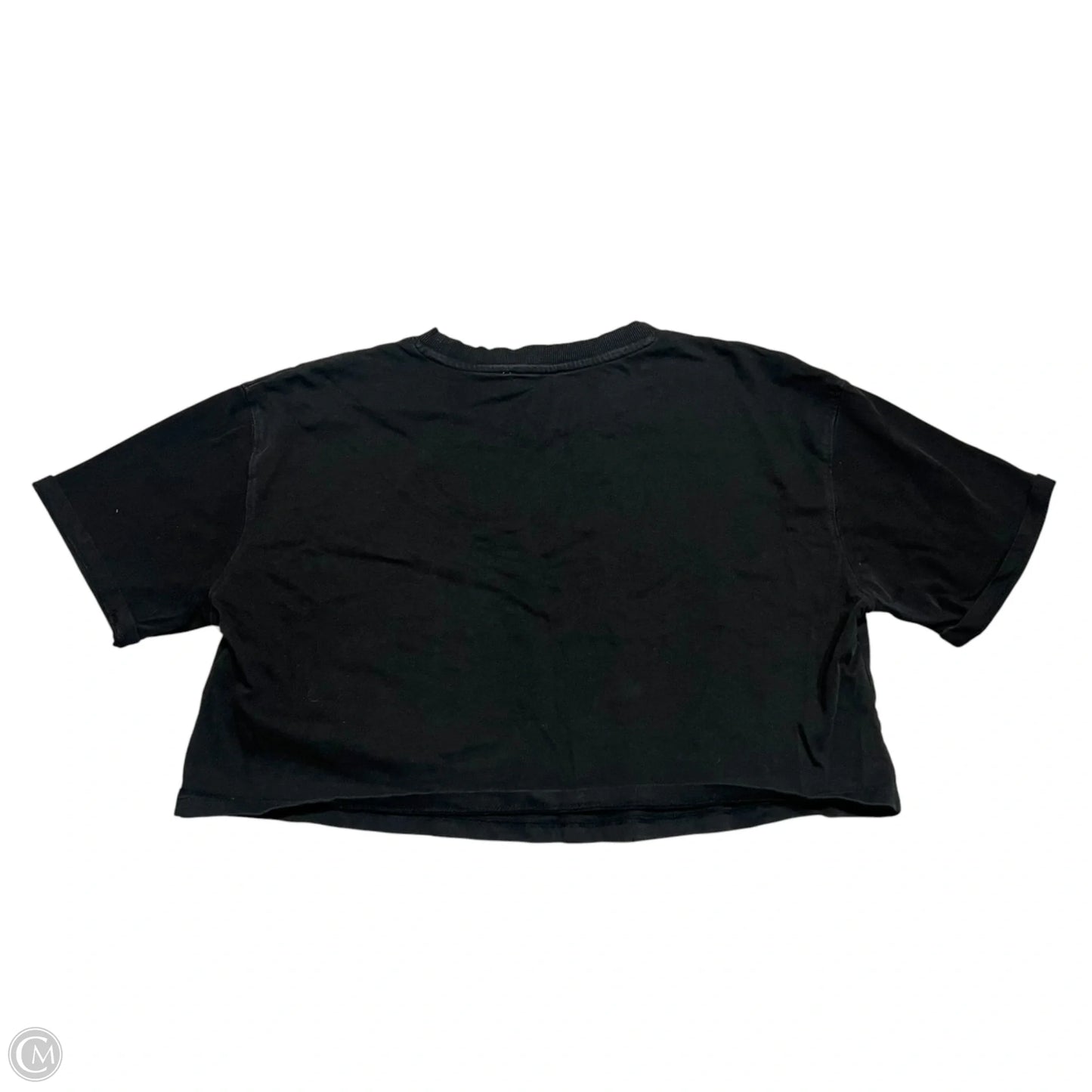 Top Short Sleeve Basic By Zara In Black, Size: L