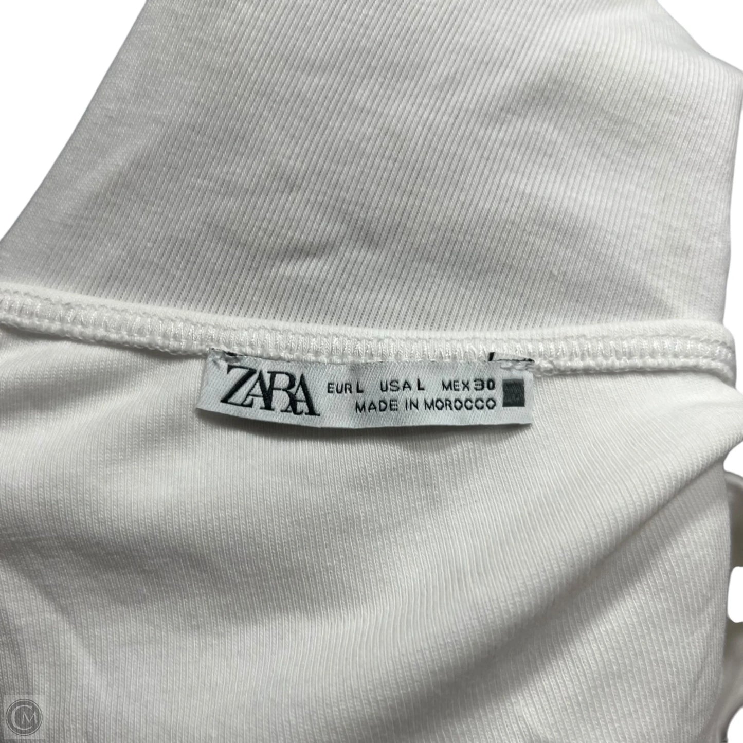 Bodysuit By Zara In White, Size: L
