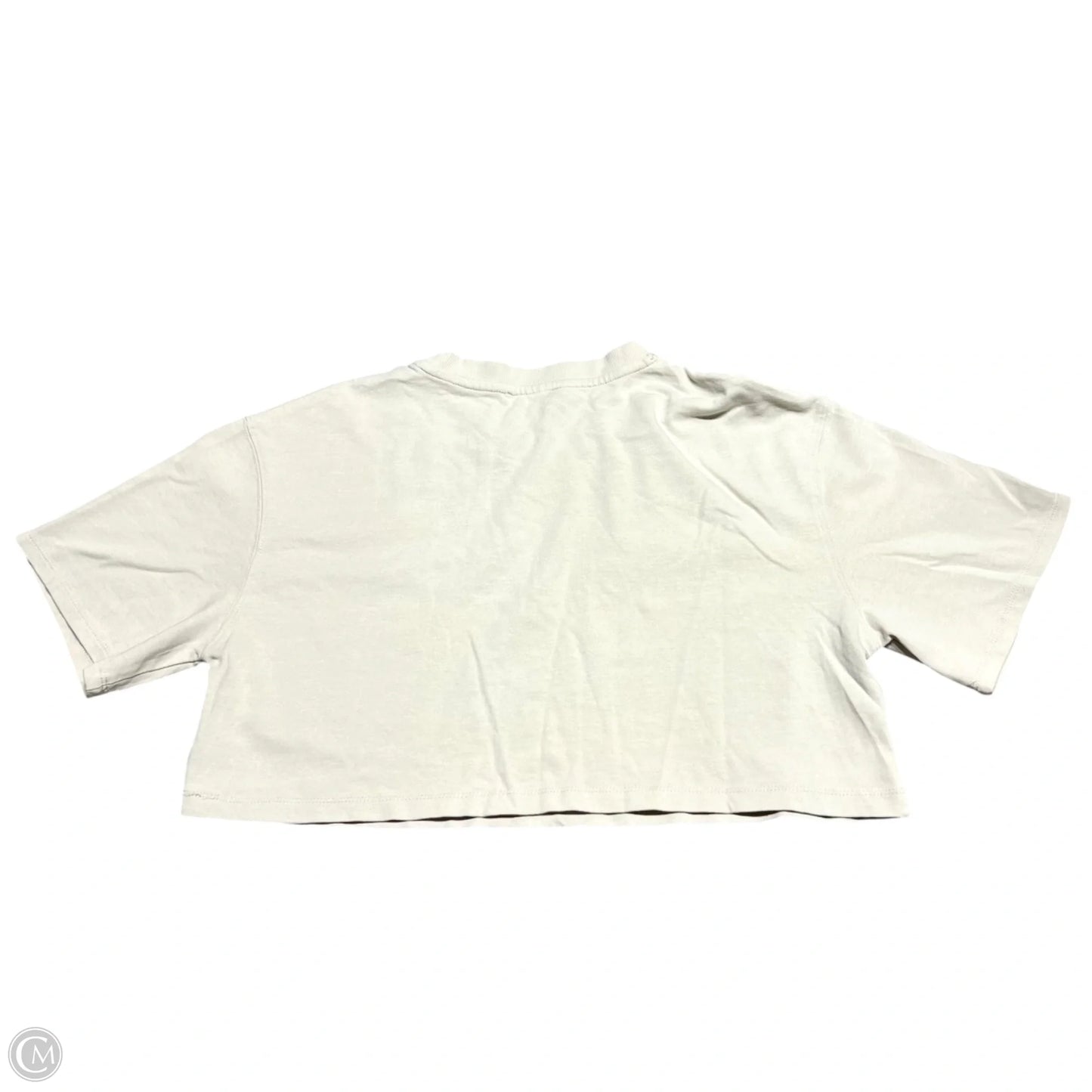 Top Short Sleeve Basic By Zara In Cream, Size: M