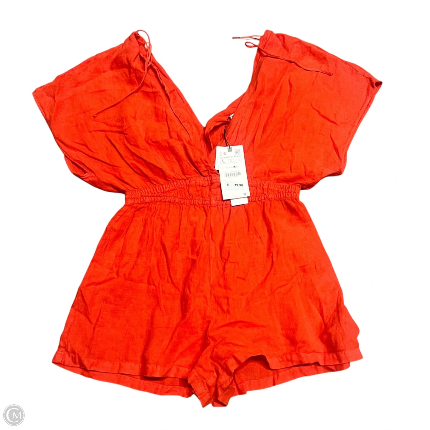 Romper By Zara In Orange, Size: L