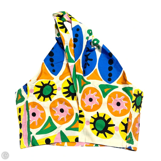 Top Sleeveless By Zara In Multi-colored, Size: L