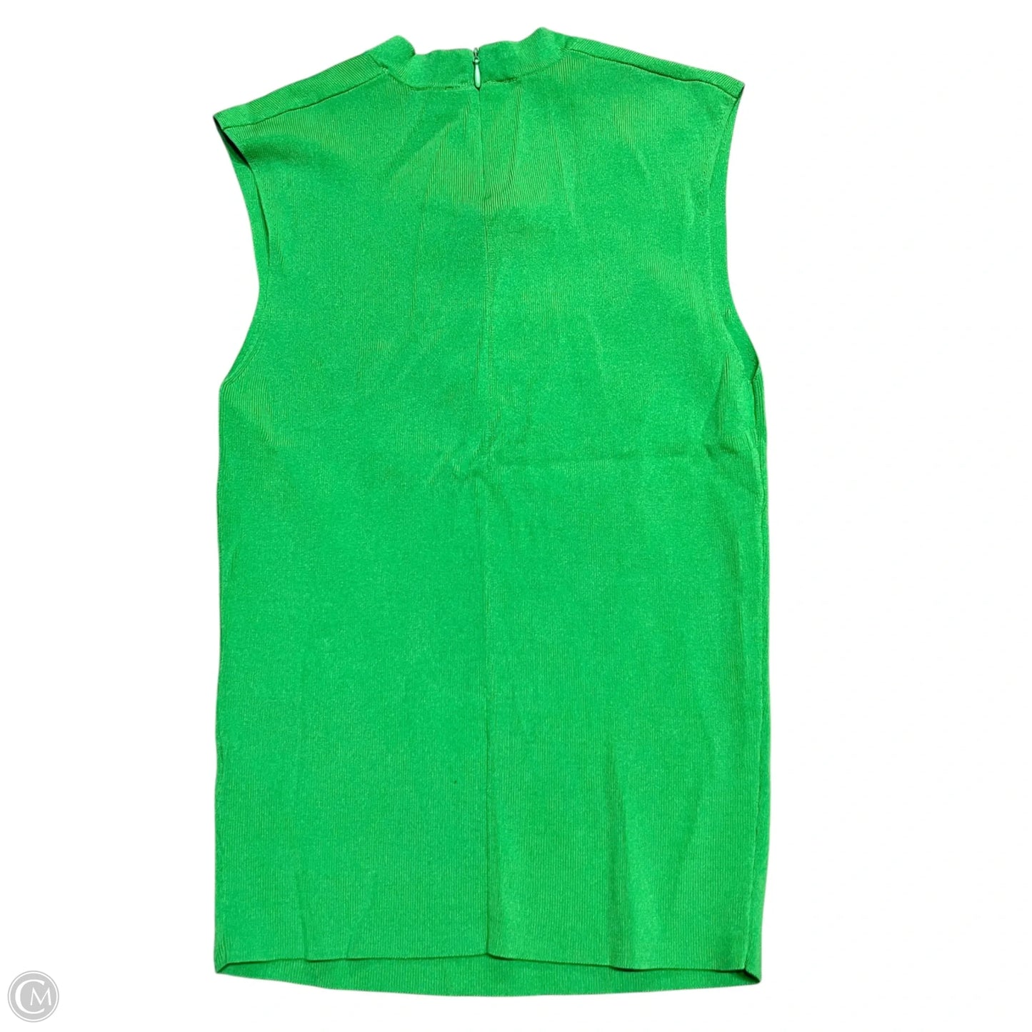 Top Sleeveless By Zara In Green, Size: L