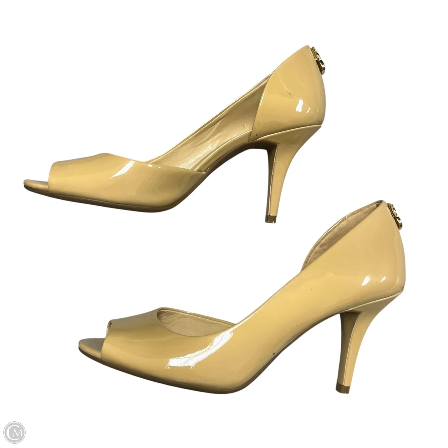 Sandals Heels Stiletto By Michael By Michael Kors In Tan, Size: 7