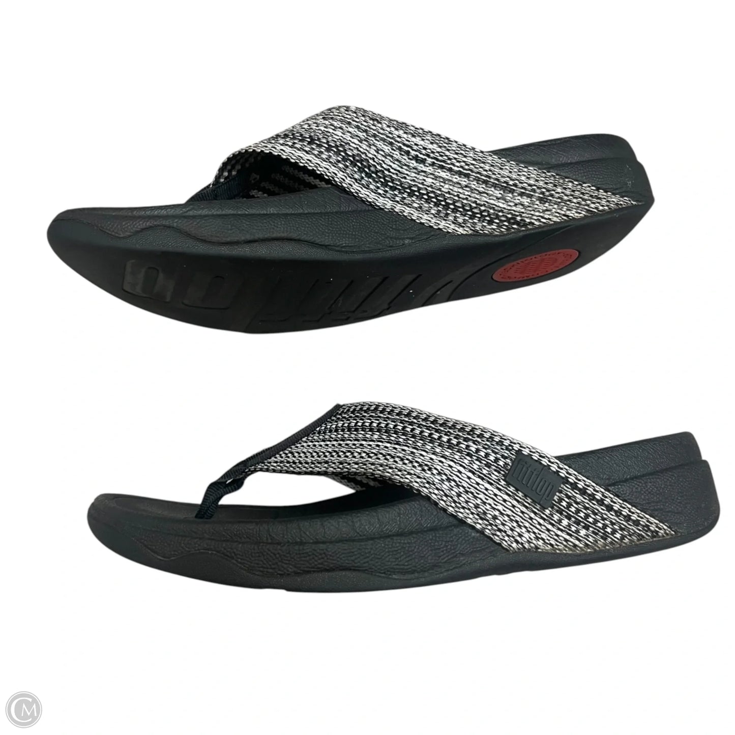 Sandals Flats By Fitflop In Black, Size: 7