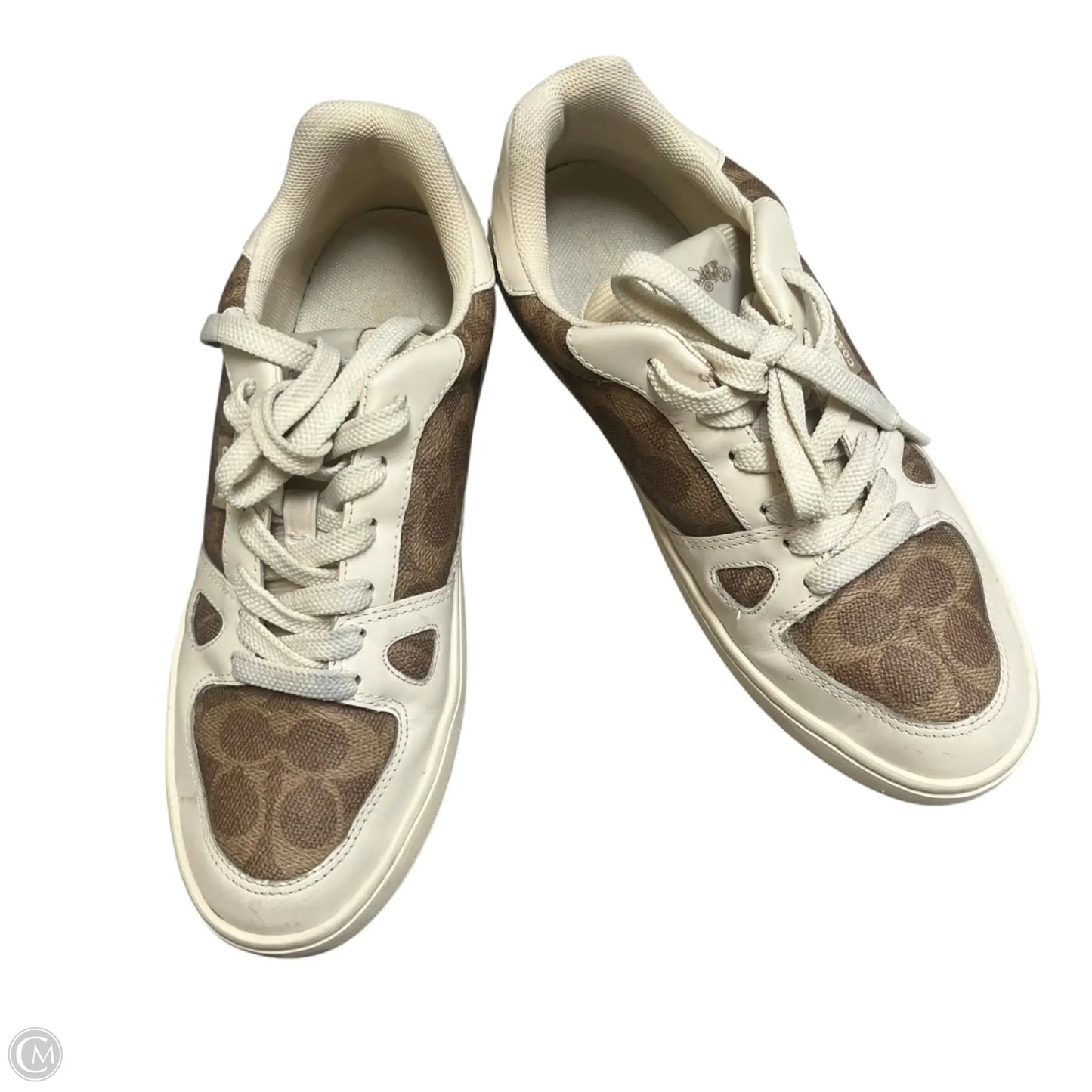 Shoes Designer By Coach In Brown & Cream, Size: 9
