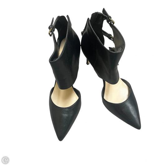 Sandals Heels Kitten By Nine West In Black, Size: 6