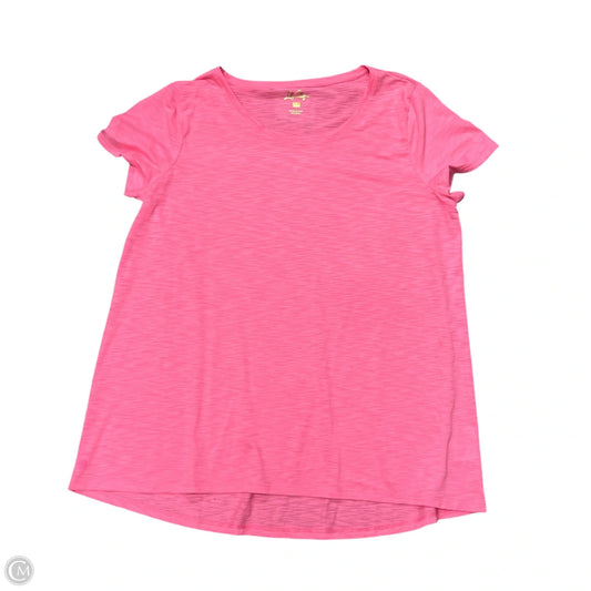 Top Short Sleeve Designer By Lilly Pulitzer In Pink, Size: Xl