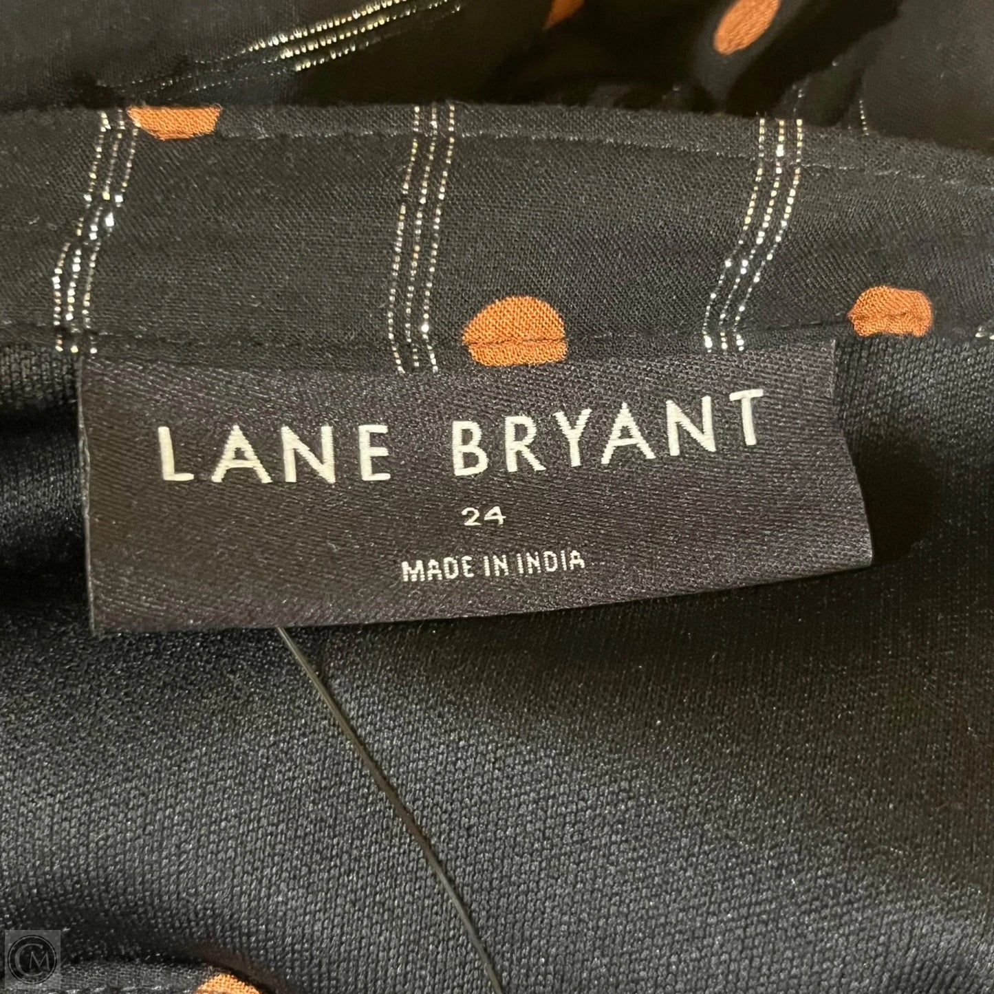 Dress Casual Maxi By Lane Bryant In Black & Orange, Size: 3x