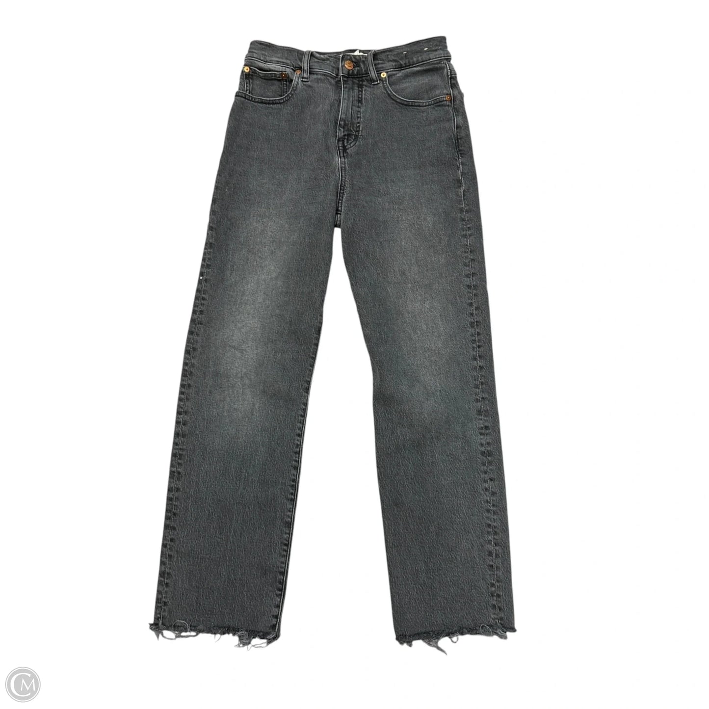 Jeans Straight By Madewell In Grey Denim, Size: 2
