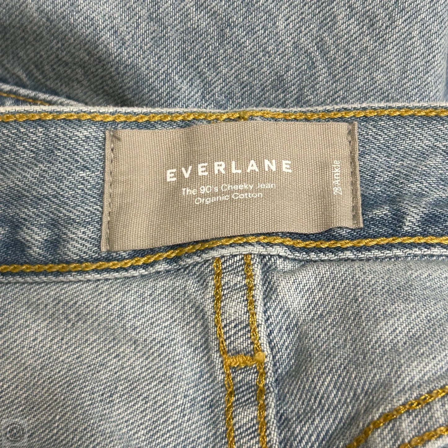 Jeans Straight By Everlane In Blue Denim, Size: 6
