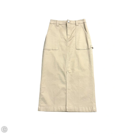 Skirt Maxi By Loft In Tan Denim, Size: 0
