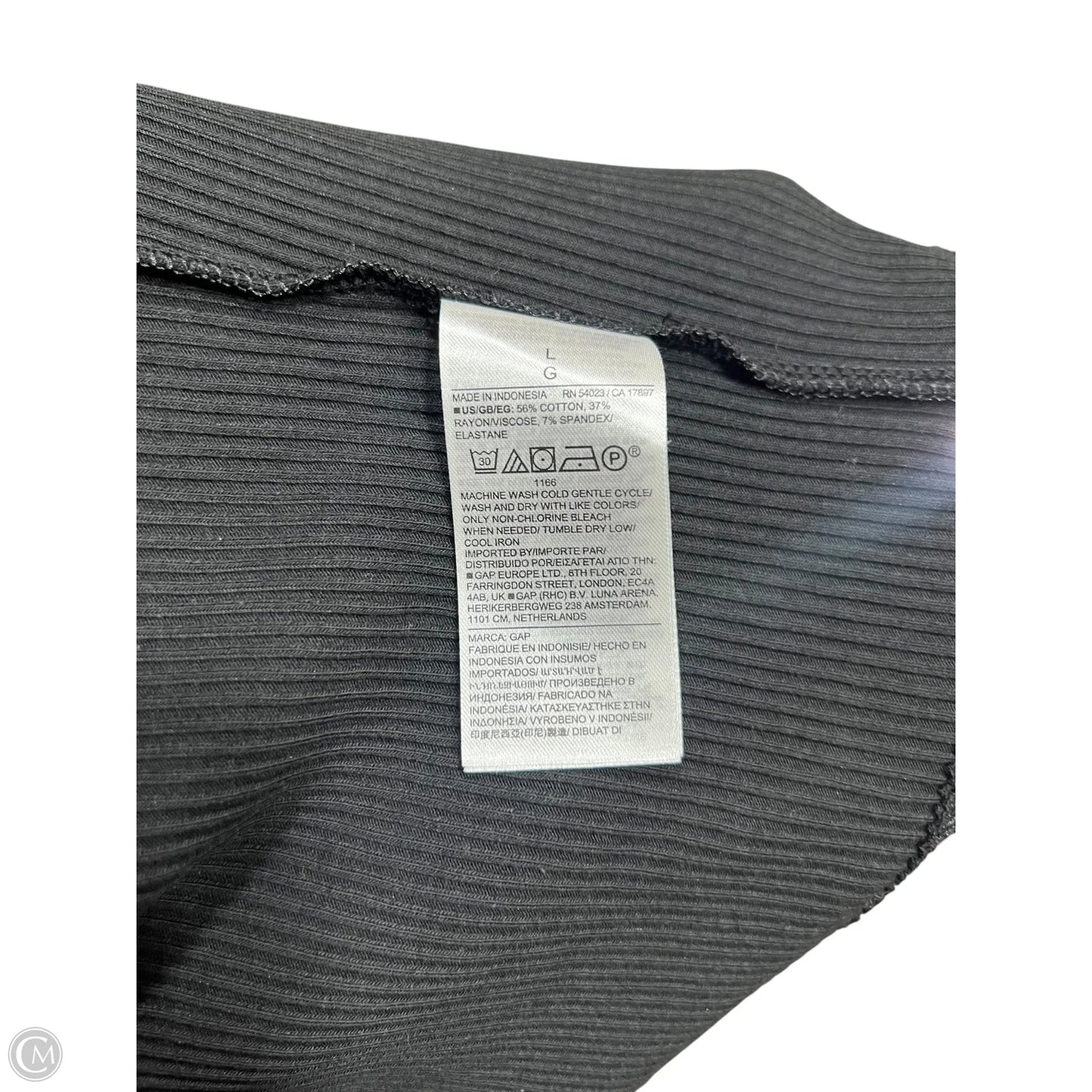 Dress Casual Maxi By Gap In Black, Size: L