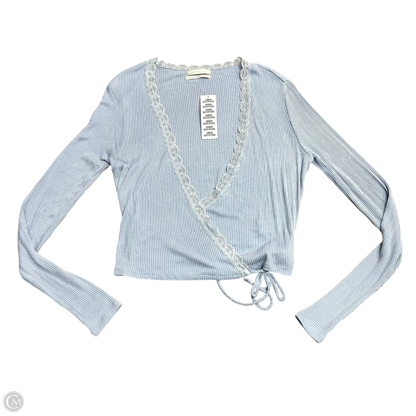 Top Long Sleeve By Urban Outfitters In Blue, Size: L