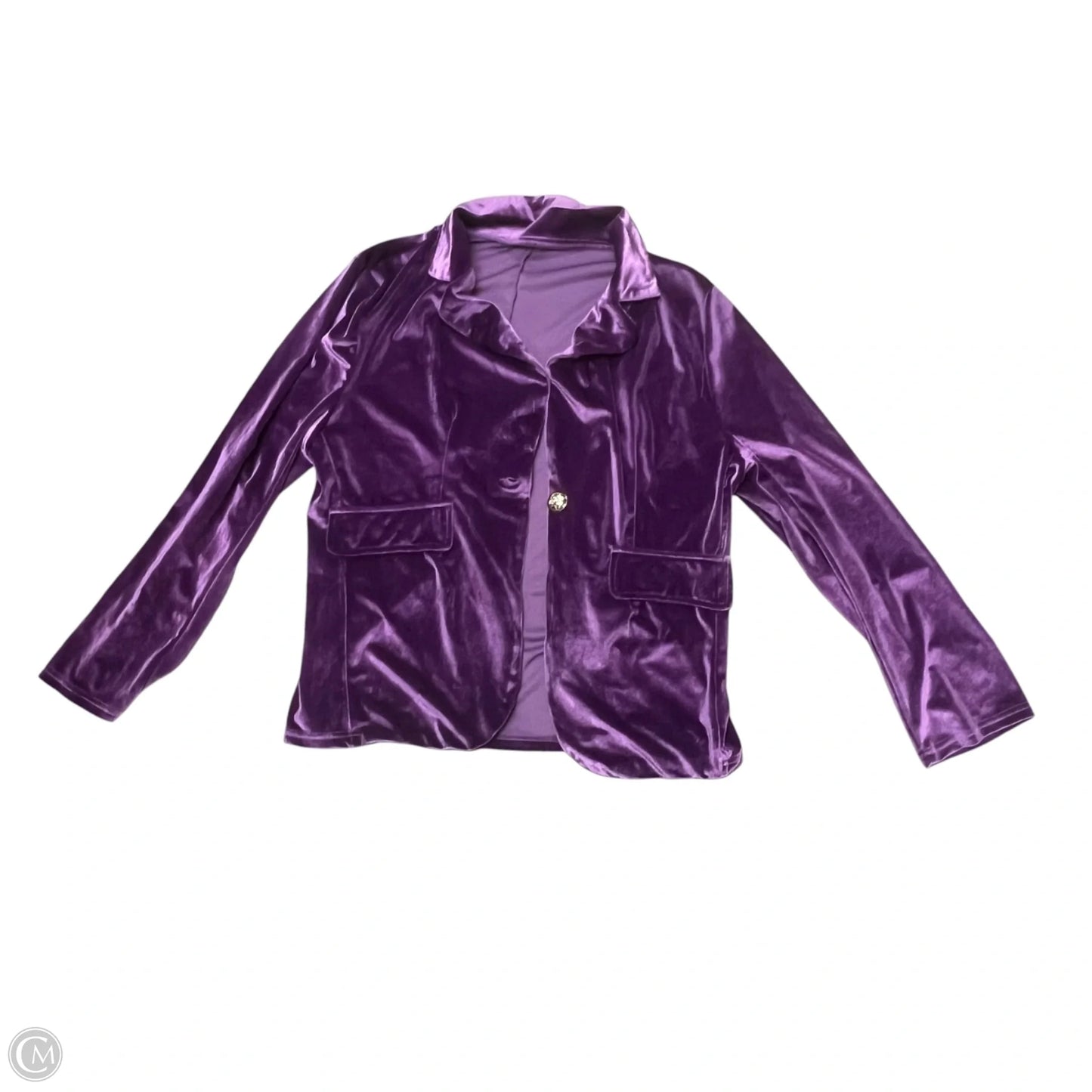 Blazer In Purple, Size: Xl