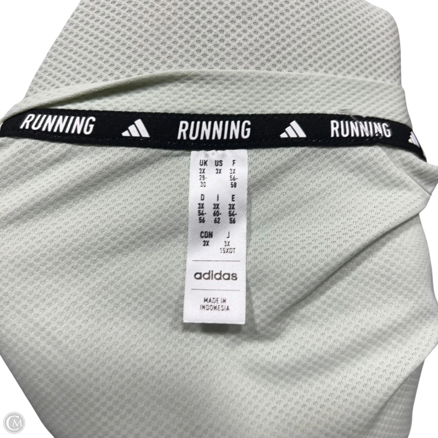 Athletic Top Short Sleeve By Adidas In Green, Size: 3x