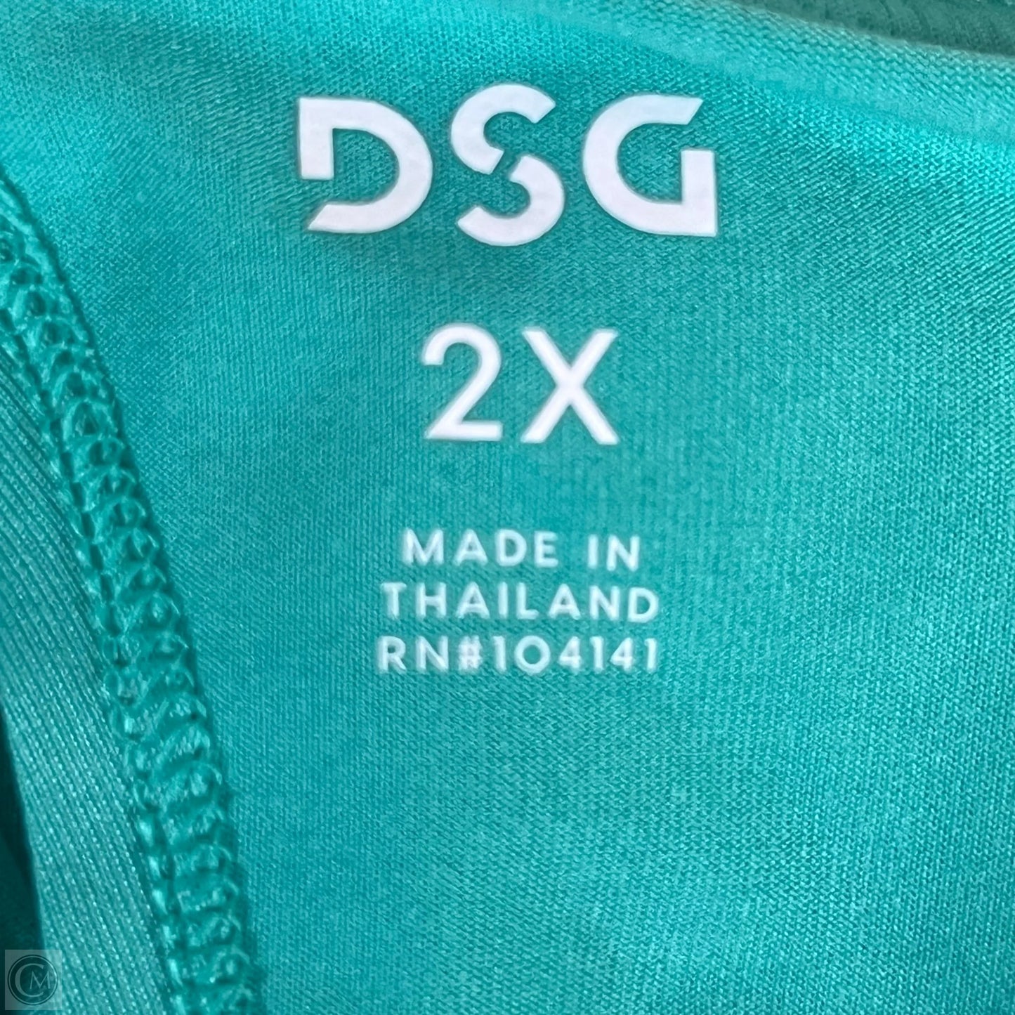 Athletic Tank Top By Dsg Outerwear In Green, Size: 2x