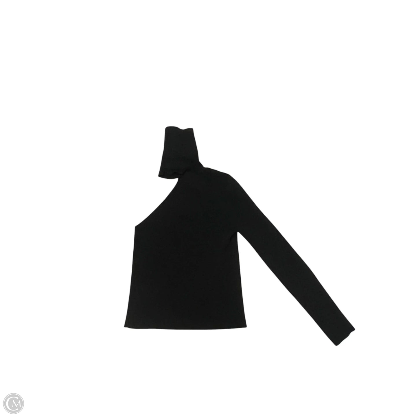 Top Long Sleeve By Zara In Black, Size: M
