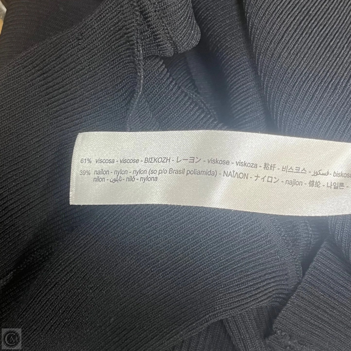 Top Long Sleeve By Zara In Black, Size: M