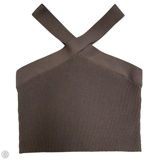 Top Sleeveless By Quince In Brown, Size: M
