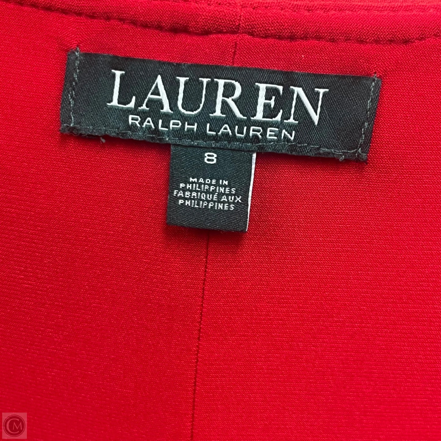 Dress Work By Lauren By Ralph Lauren In Red, Size: M