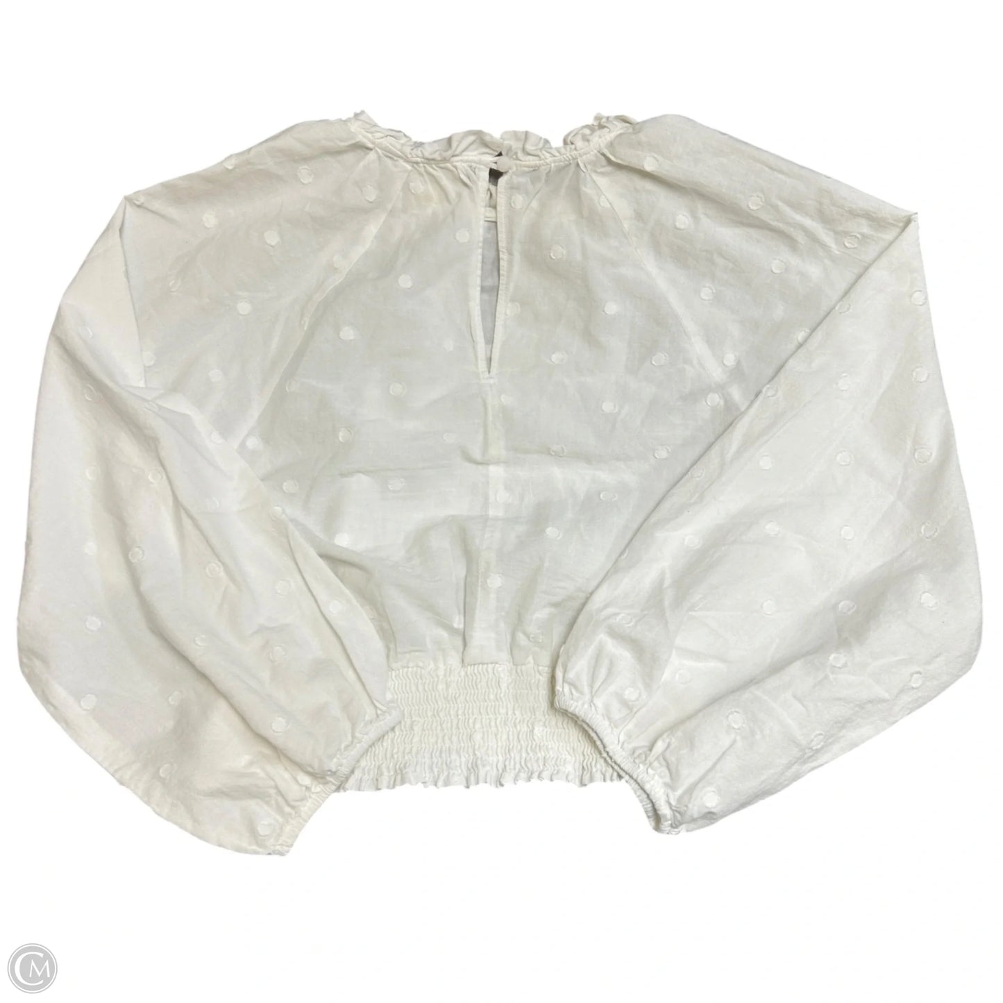 Top Long Sleeve By Maeve In Cream, Size: M