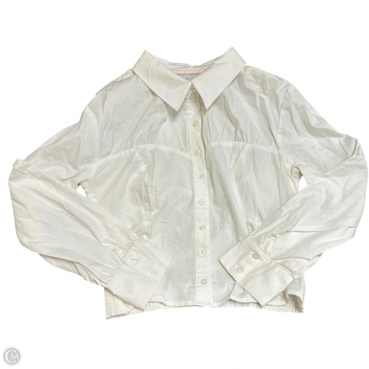 Top Long Sleeve By Maeve In Cream, Size: L