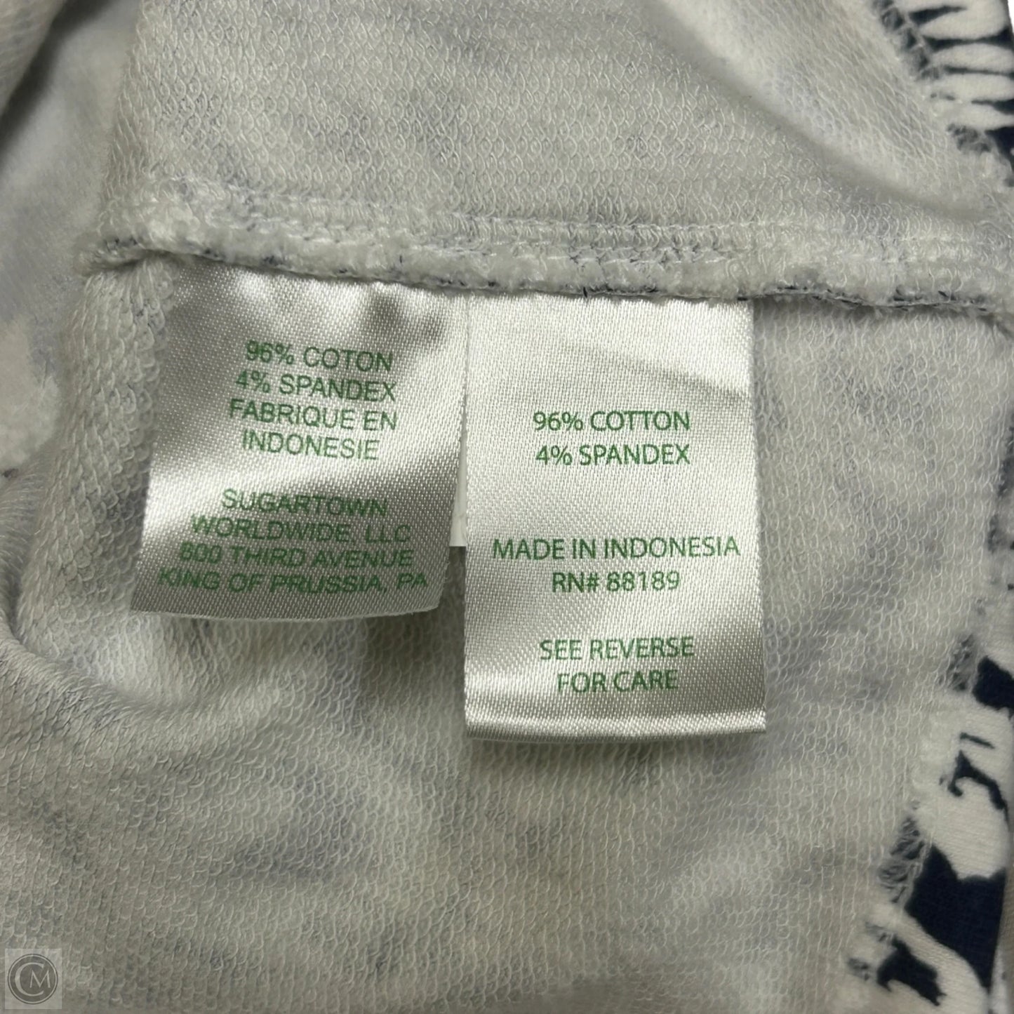 Sweatshirt Designer By Lilly Pulitzer In Blue & White, Size: S