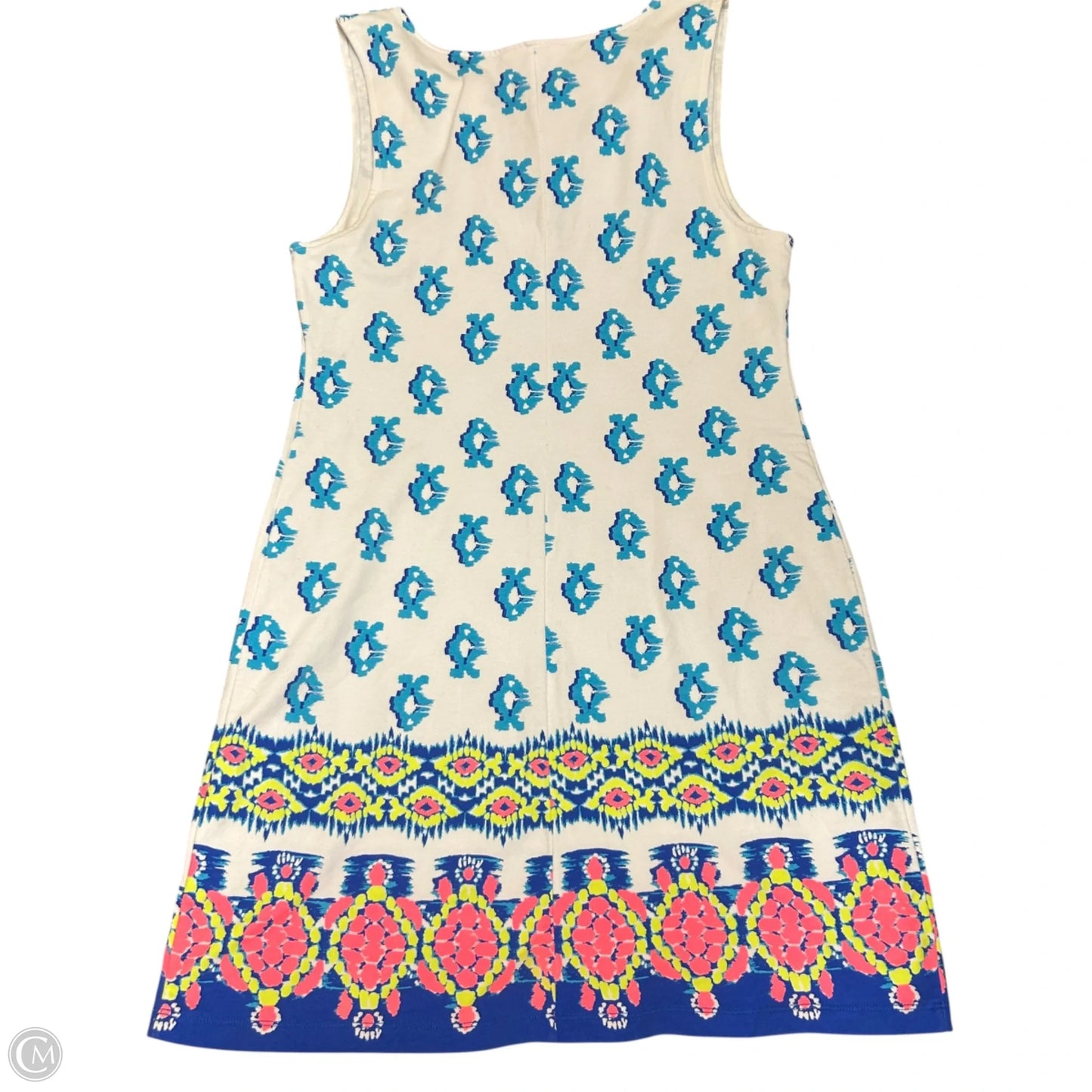 Dress Designer By Lilly Pulitzer In Blue & White, Size: M
