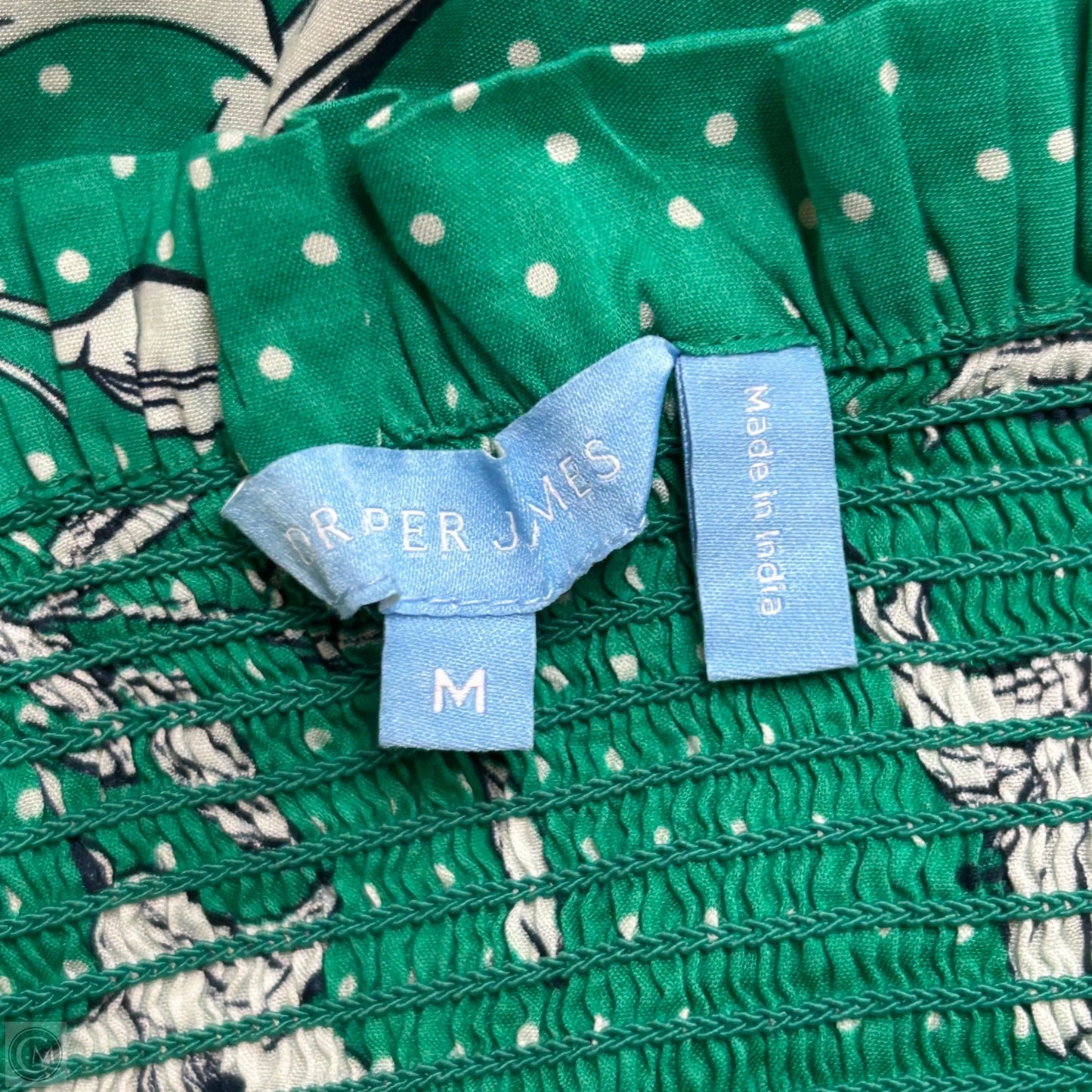 Dress Casual Midi By Draper James In Green & White, Size: M