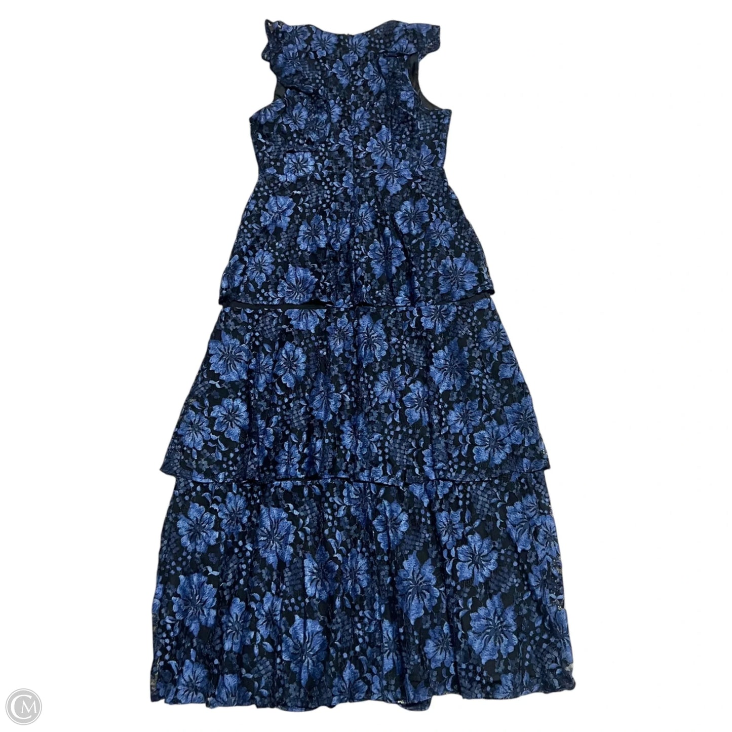 Dress Party Long By Lulus In Black & Blue, Size: M