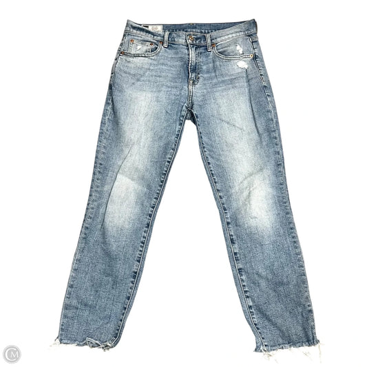 Jeans Straight By Gap In Blue Denim, Size: 2