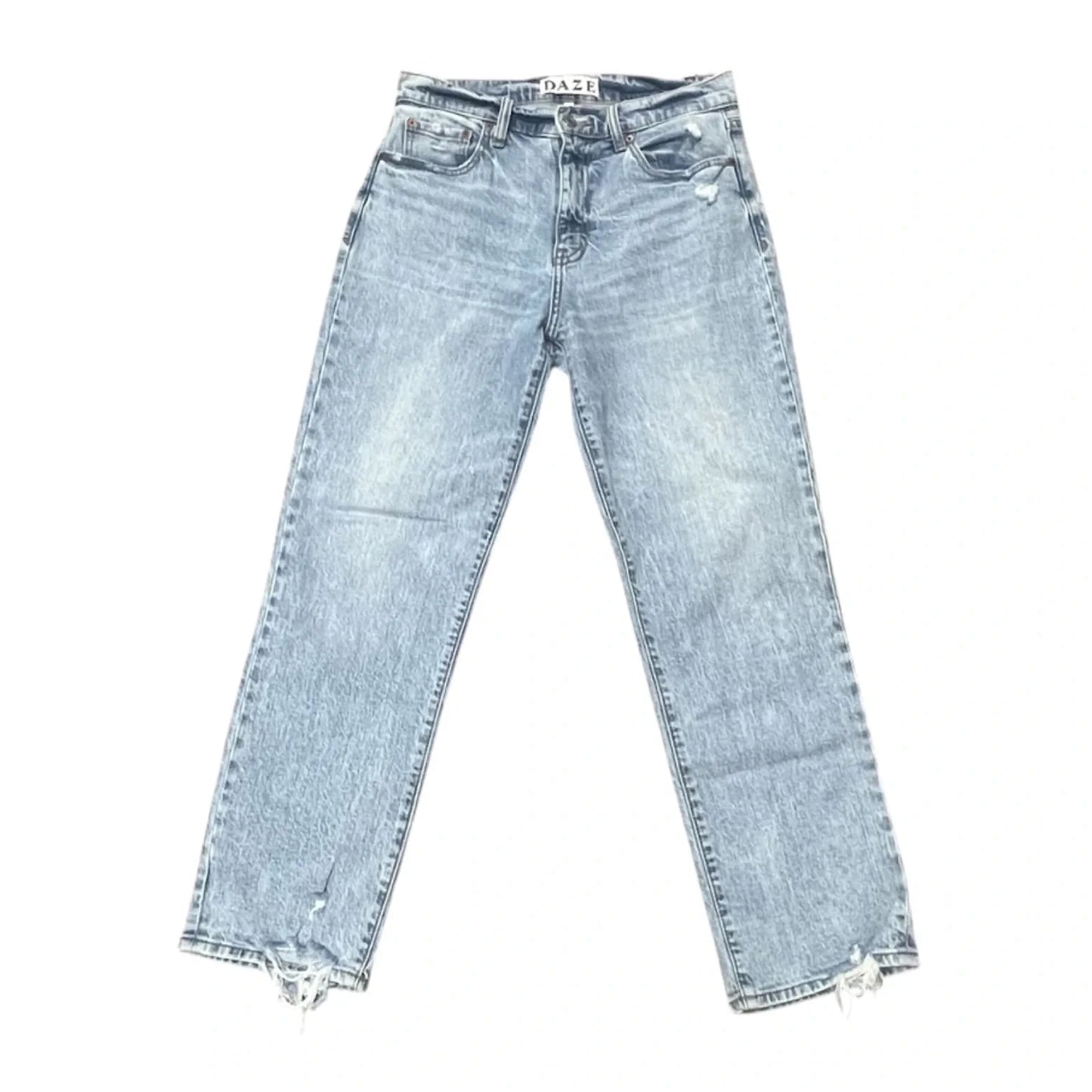 Jeans Straight By Daze In Blue Denim, Size: 2